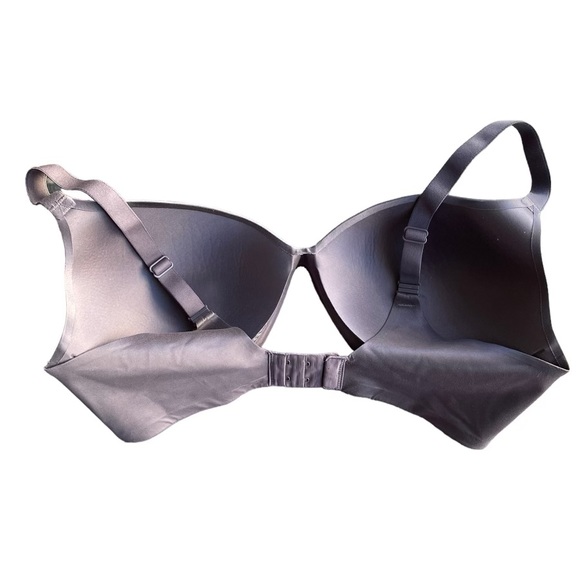 Victoria’s Secret Lined Semi Demi Womens 38C Bra Purple Gray Wireless - Picture 3 of 8